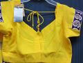 Designer Green OR Yellow Georgette Saree Blouse #4016